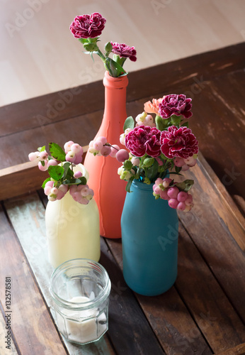 Chalk Paint Flower Vase