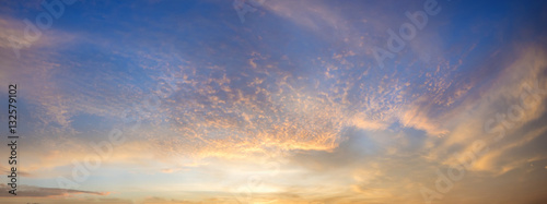 beautiful evening sky over  at sunset © Mike Mareen