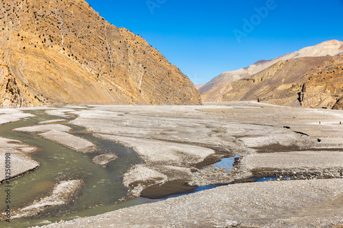 Kali Gandaki river, Jomsom, Mustang region Himalayas Nepal photo