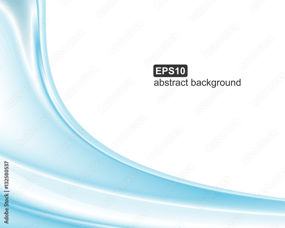 Vector abstract blue waves background. Vector abstract blue waves background.