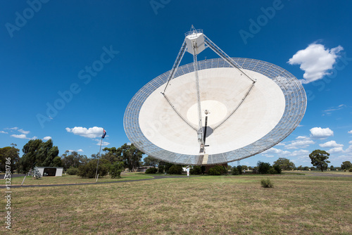 Parkes, New South Wales - December 28, 2016: CSIRO Parkes Radio Telescope, located in central west NSW, one of the telescopes comprising CSIRO’s Australia Telescope National Facility. photo