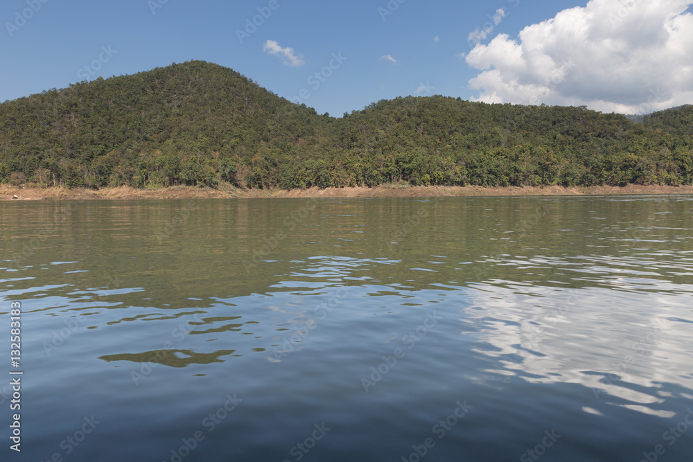 Beautiful landscape of Lake in the mountains