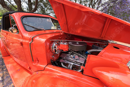 Dubbo  Australia - December 04  2016  Old cars engine.