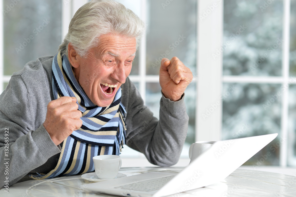 mature man sitting in cafe mature man sitting in cafe