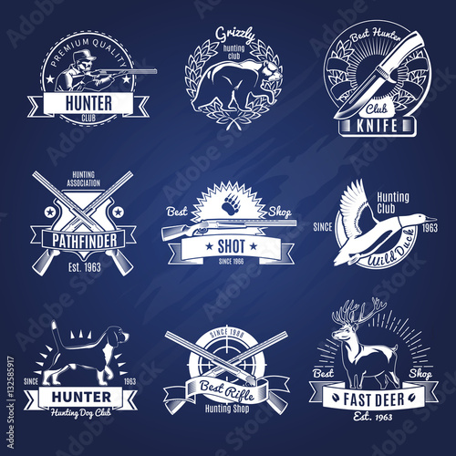 Hunting Design Elements Set