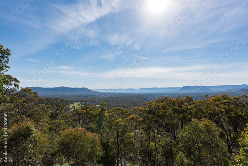 Capertee Valley in Lithgow, New South Wales, Australia. Surrounded by the wonders of World Heritage listed wilderness, the Capertee Valley is the world's second largest canyon.