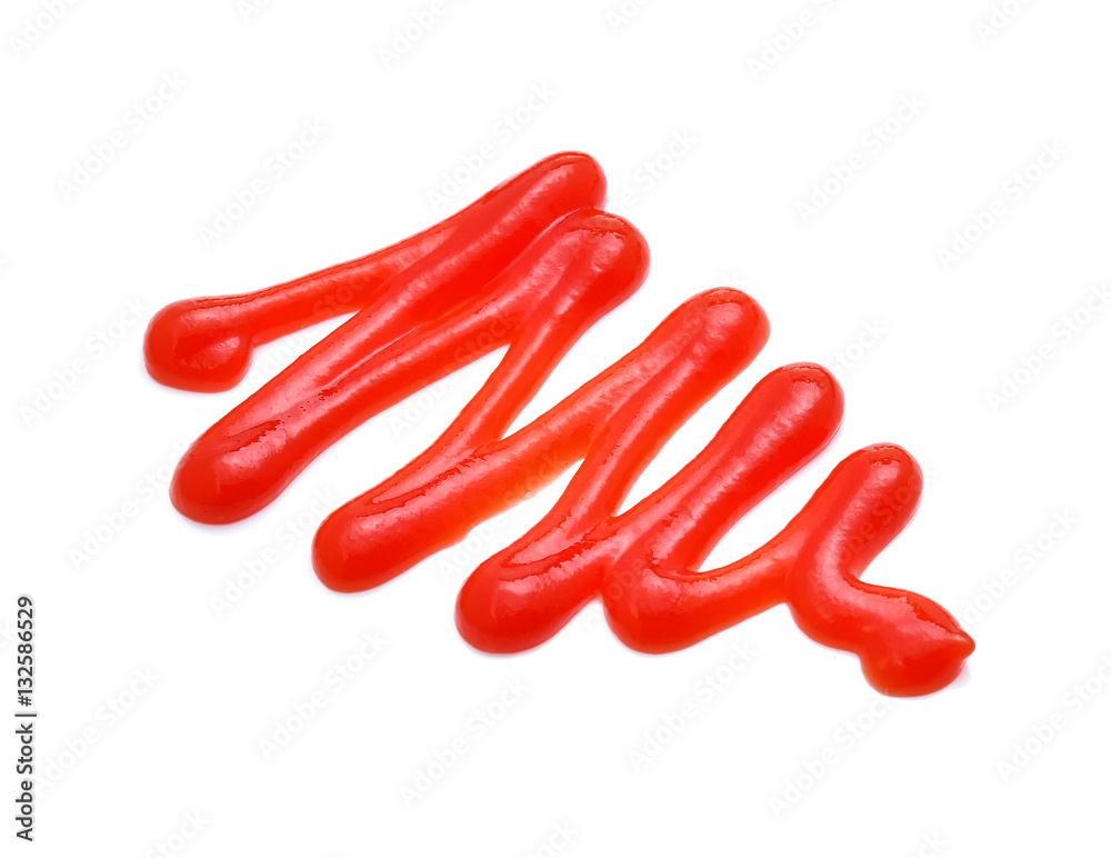 tomato sauce on white background tomato sauce on white background