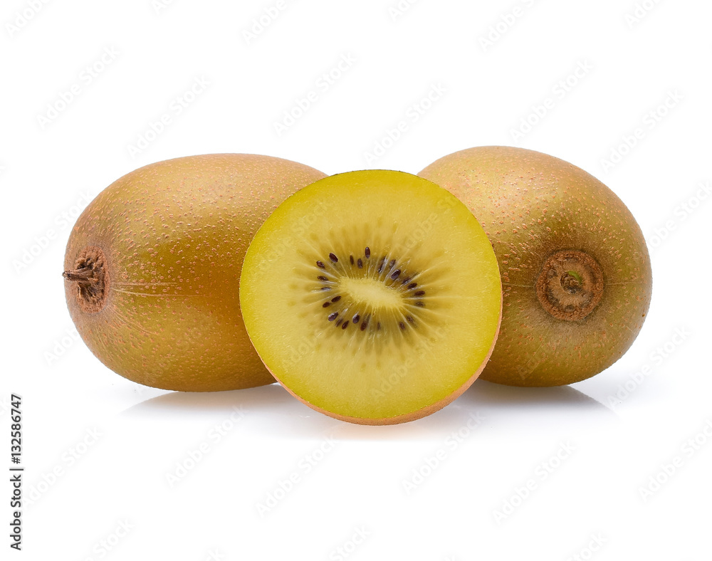 gold kiwi isolated on white background gold kiwi isolated on white background