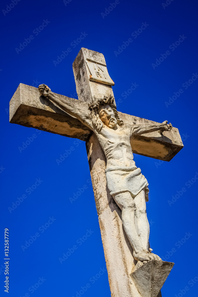 Jesus on a cross