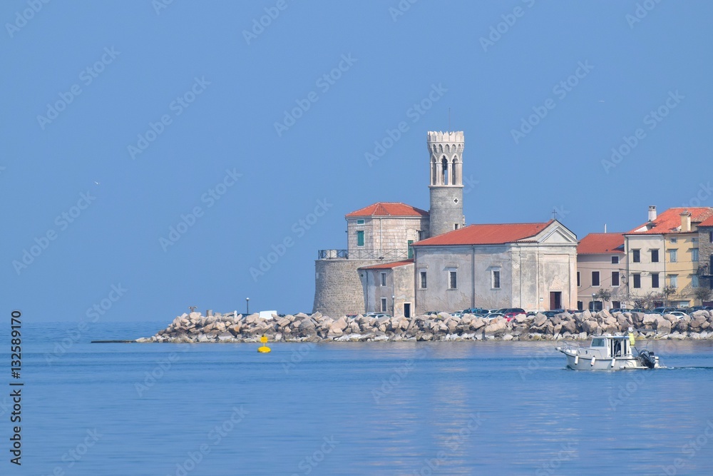 an old mediaval peninsula town of Piran