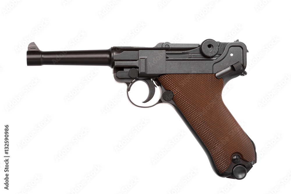 gun isolated / пистолет на белом фоне