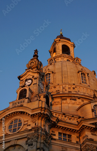 Frauenkirche Dresden in der Abendsonne