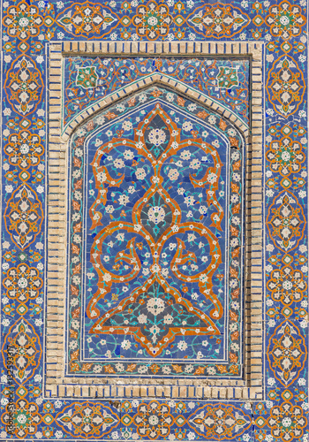 Detail of Mir-i-Arab Madrasa in Bukhara  Buxoro   Uzbekistan
