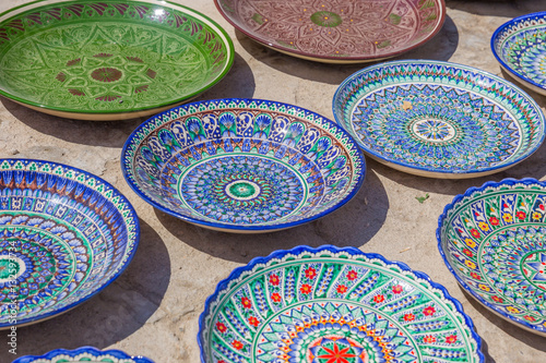 Typical ceramics of Bukhara  Uzbekistan