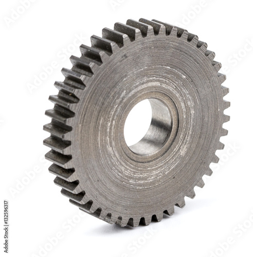 stainless steel gears isolated over white background!!