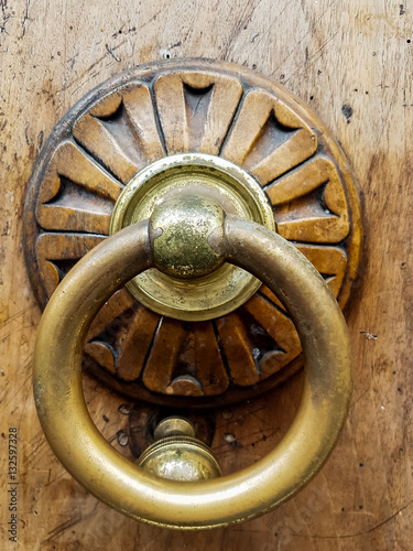 Close up view at the door knob
