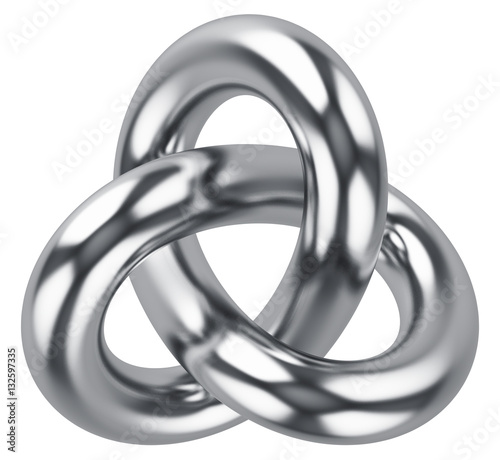 Abstract infinite loop knot shape