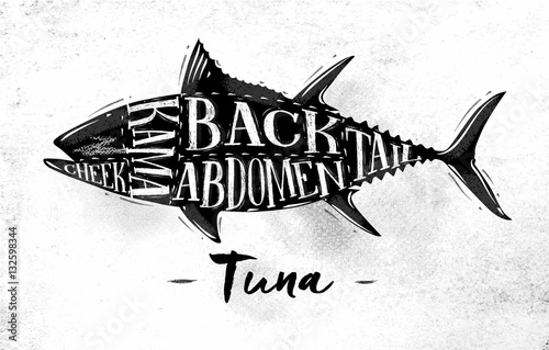 Tuna cutting scheme