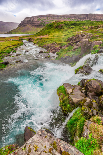 Stream leading to a waterfa...