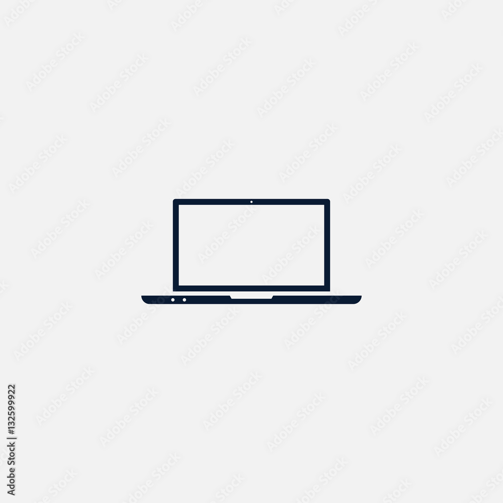 Laptop icon simple illustration Laptop icon simple illustration