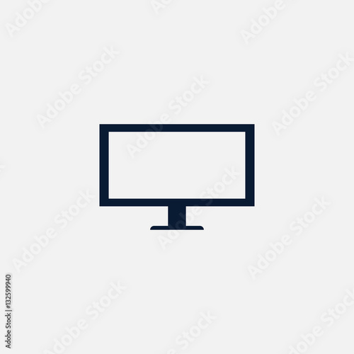 Tv icon simple illustration