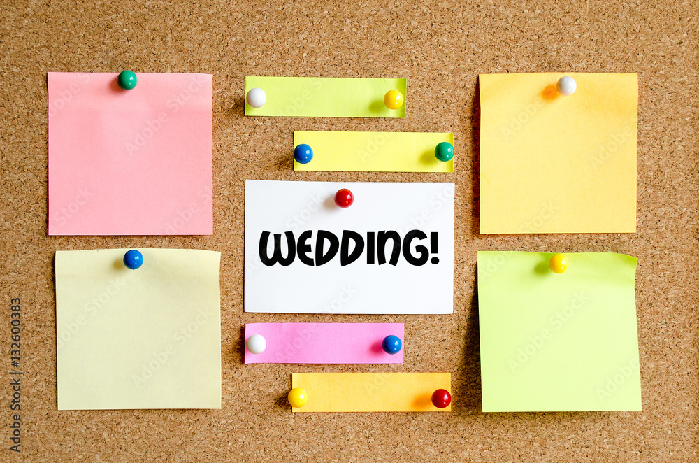 Wedding text concept