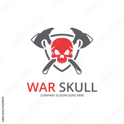 Skull logo, Warrior logotype