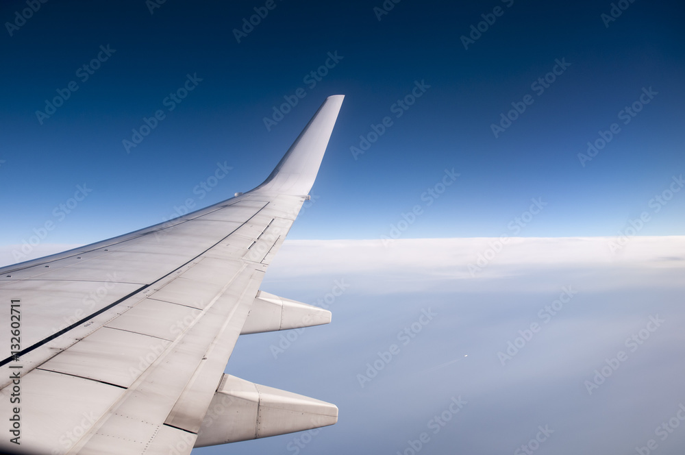 airplane wing view airplane wing view
