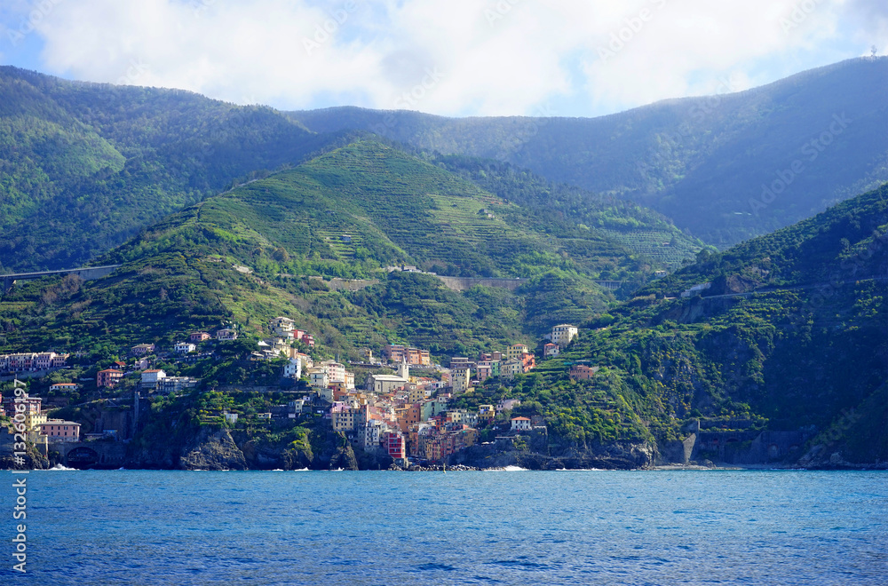 Villages on coast of La Spezia province in Luguria, Italy