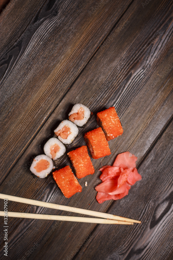 Asian cuisine, sushi, rolls