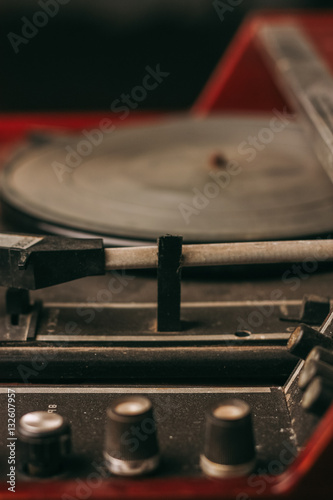 turntable, vinyl record