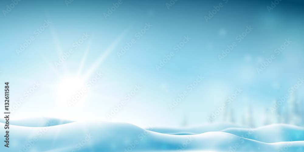 Paysage enneigé vectoriel 2