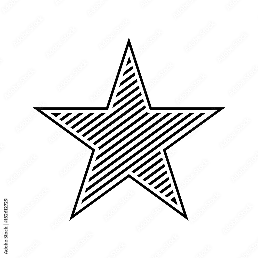 Obraz premium Stylish Star Symbol