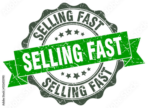 selling fast stamp. sign. seal