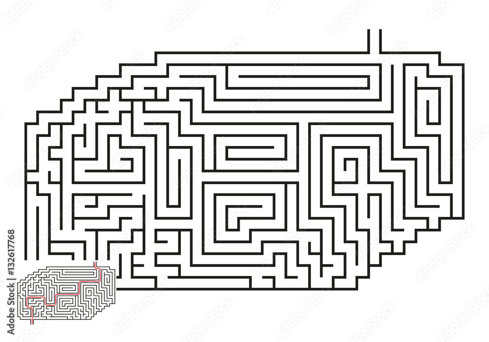 Vector Maze with Answer 36 Vector Maze with Answer 36