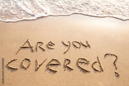 are you covered, travel insurance concept photo