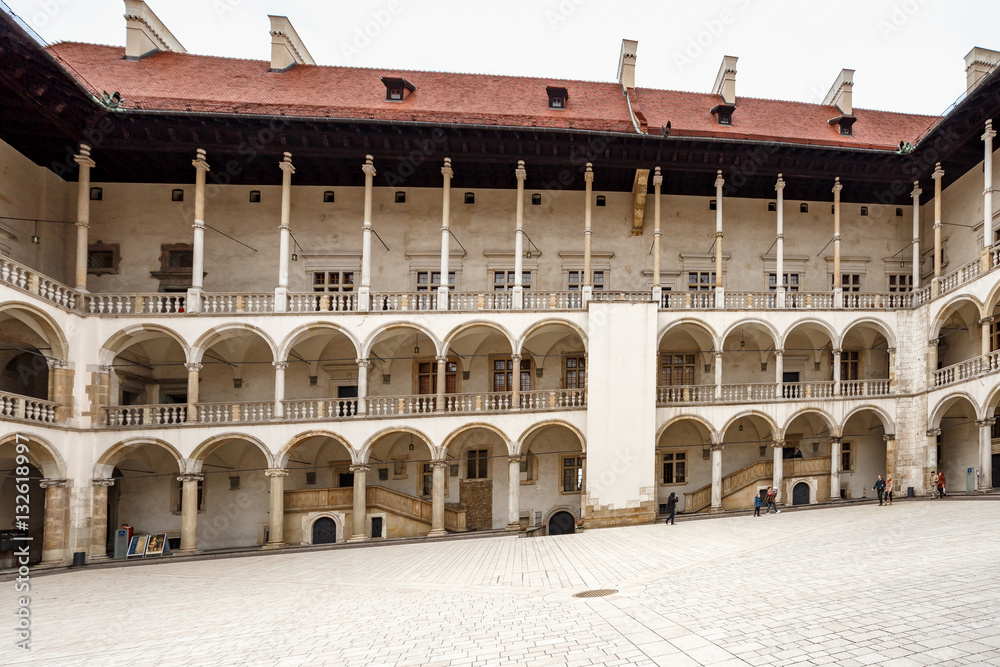 Fototapeta premium The Royal Wawel Castle, Italian palazzo in Krakow