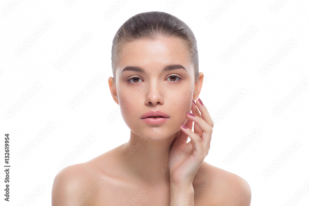Beautiful woman after cosmetic procedures.
Beautiful woman after cosmetic procedures.
