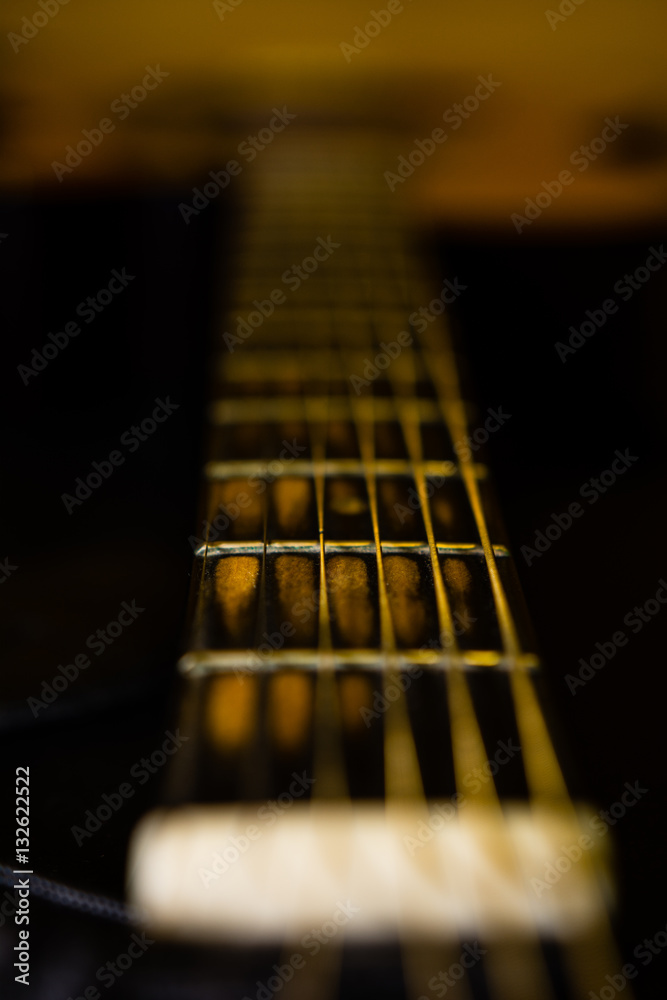 Fototapeta premium worn guitar neck