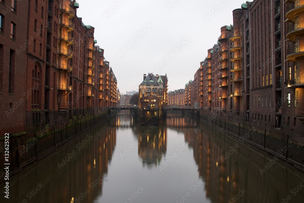 Hamburg, Speicherstadt, Wasserschloss