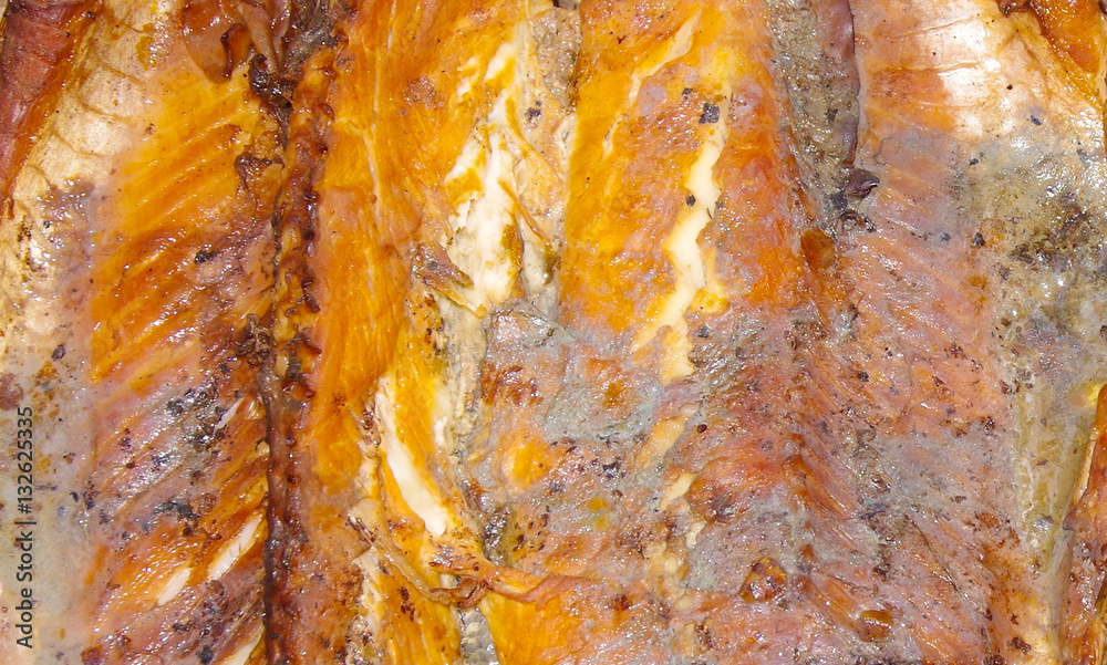 Hot smoked fish. Hot smoked fish.
