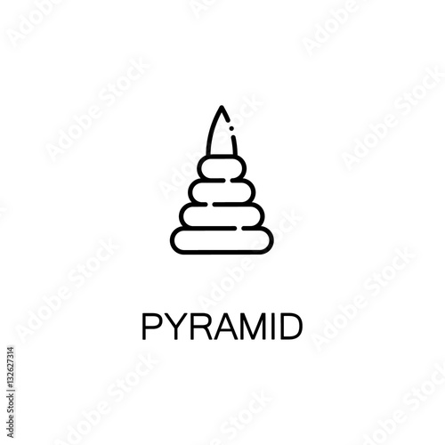 Pyramid line icon