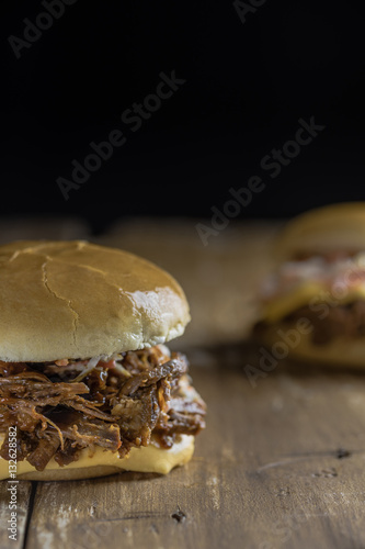 Leckerer Pulled Pork Burger