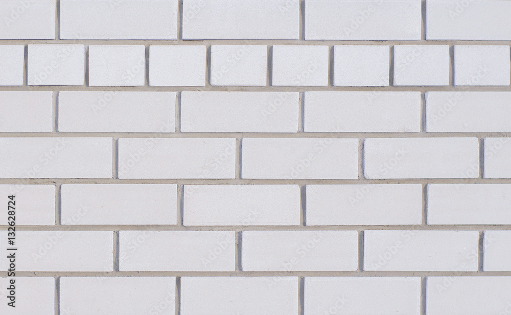 Naklejka premium A White Brick Wall
