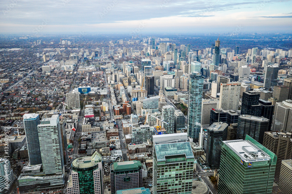 Obraz premium Toronto aerial view