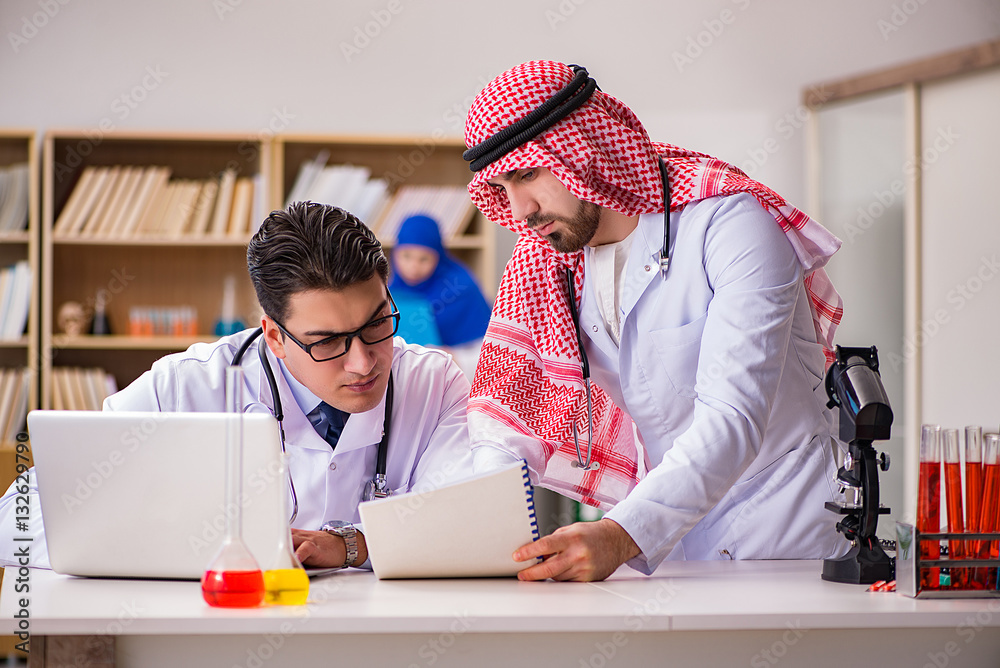 Diversity concept with doctors in hospital Diversity concept with doctors in hospital