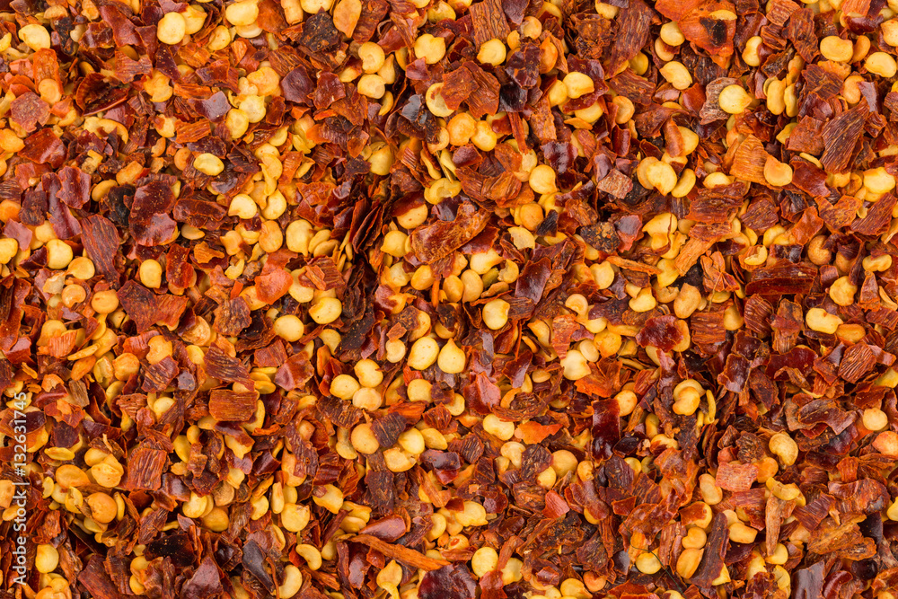 Pile of a crushed red pepper Pile of a crushed red pepper