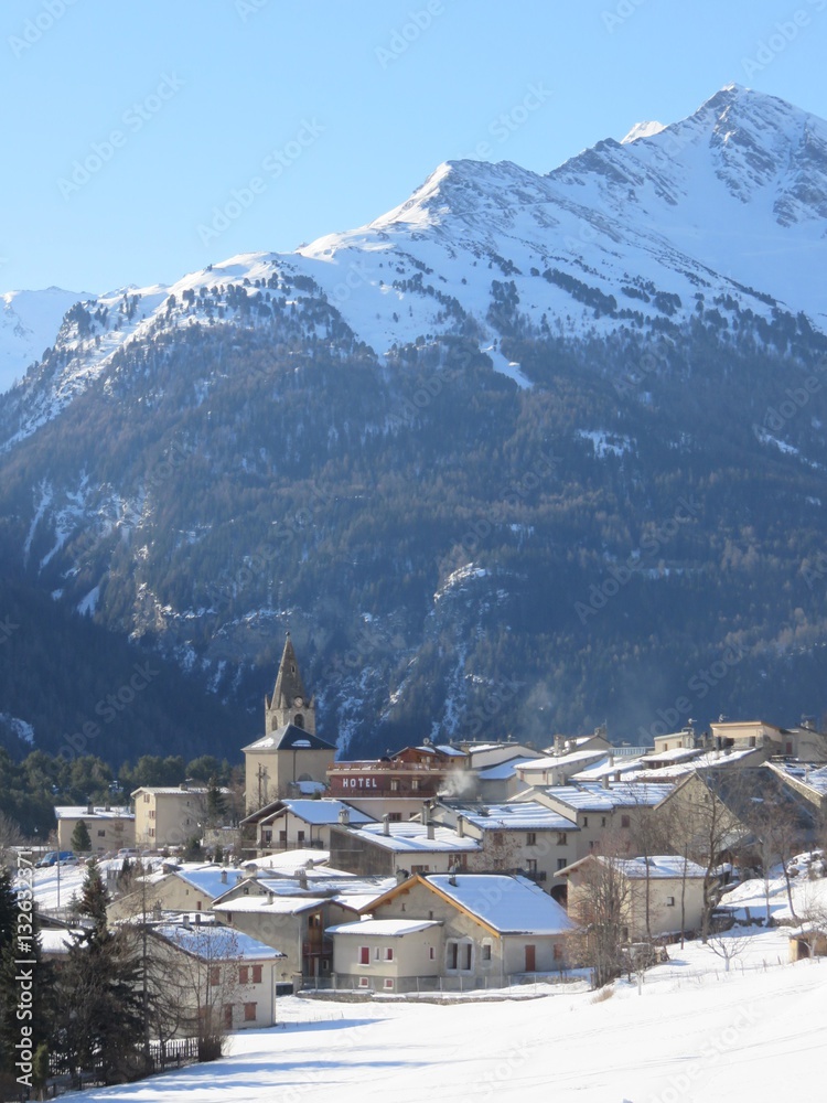 Village d'Aussois en Savoie (France)