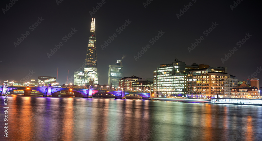 London River Thames London Bridge skyline