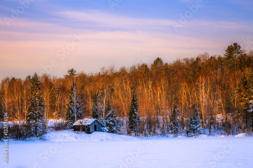 Wallpaper Mural Winter scenery at Fairbank Provincial Park Ontario, Canada Torontodigital.ca